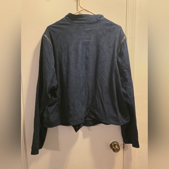 Torrid Navy Jacket with Zipper Accentstorrid - Picture 3 of 3
